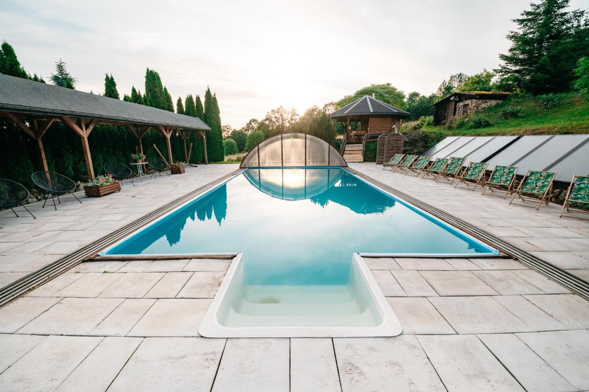 Bieszczadzka Bania Villa Lesko Exteriör bild